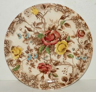 Vintage Nasco Rose Arbor Dinner Plate 10.  5 "