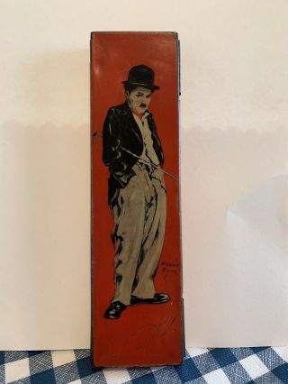 Antique Vintage Charlie Chaplin Pencil Case Canco