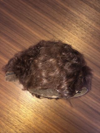 Vintage 1950s Terri Lee Brown Wig Only for 16” Doll Skin Fur Jerri 2