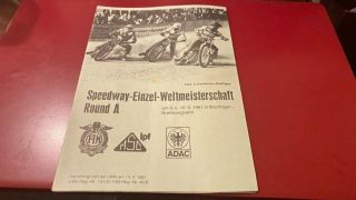 World Speedway Champs Qr 1981 - - - Programme - - Germany - - - 10th May 1981 - - Rare