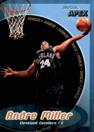 1999 - 00 Skybox Apex Xtra 158 Andre Miller Rare Rc Rookie Card /50