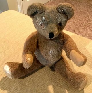 Rare Antique Fully Jointed Teddy Bear 15”