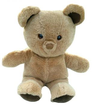 Sitting Vintage 1985 Dakin Light Brown Teddy Bear Stuffed Plush Medium Rare