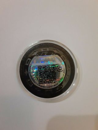 2019 Bitcoin Moonbits Series M 1 M BITS coin chip Rare 2