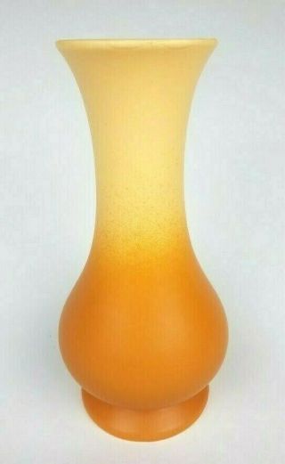 Vintage Mcm Royal Haeger Orange Ombre Vase Usa Mod Decor Vase - 11 " Tall