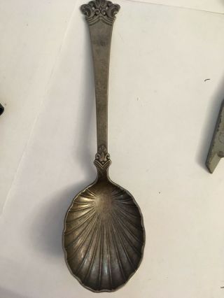 Magnus Aase Norwegian 830s Silver Bouillon Soup Or Sugar Spoon Anitra Pattern