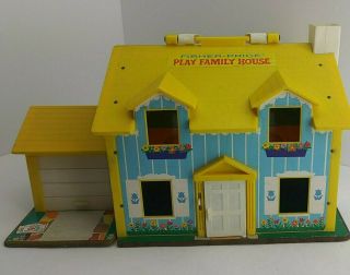 1969 Vtg Fisher Price Little People Play Family House 952 No Accessories (2a1)