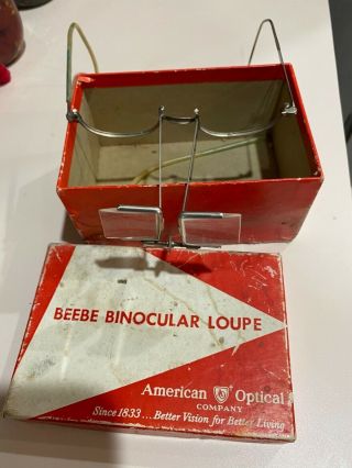 Vintage American Optical Beebe Binocular Loupe Surgeons Glasses 1603