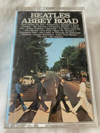 The Beatles - Abbey Road Cassette Tape 1987 Capitol Mccartney Lennon Oop Rare