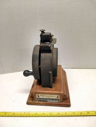 Vintage Monarch Pathfinder Ticket Pricing Machine Tool Marking System w/ stamps 3