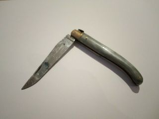 Rare Ancien Couteau Laguiole Marc A Salles Curan Longueur: 18 Cm