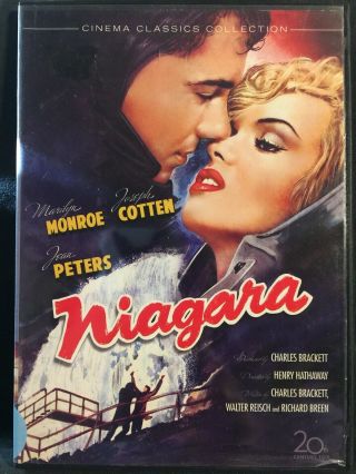 Rare Niagara - Dvd - 1953 Marilyn Monroe Joseph Cotten Jean Peters Don Wilson