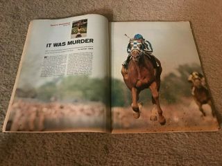 1973 Sports Illustrated Secretariat Wins Kentucky Derby Horse Racing Rare