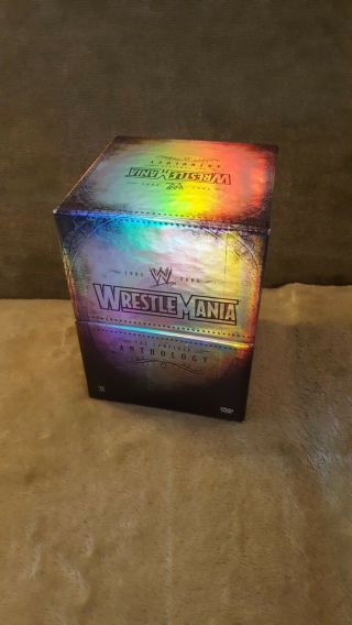 Wwe - Wrestlemania Anthology: Box Set (dvd,  2005,  21 - Disc) Authentic Us Rare Oop