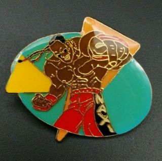Dee Jay Street Fighter Vintage Pin Badge Very Rare Capcom Games F/s 1inch Japan