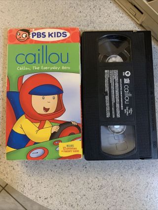 Pbs Kids Caillou The Everyday Hero Rare Vhs Oop