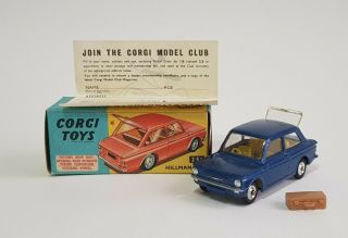 Rare Corgi Toys No.  251,  Hillman Imp,  - Pristine With Leaflet