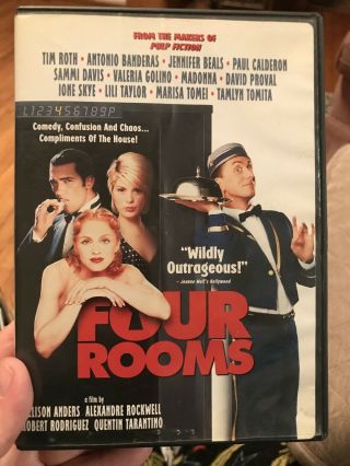 Four Rooms (dvd,  1999) Madonna Quinten Tarantino Rare Oop Usa Region 1