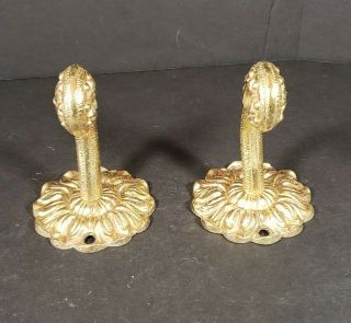 Vintage Brass Made In Spain Wall Fixtures Toilet Tissue Paper Holder