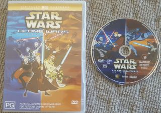 STAR WARS ANIMATED RARE DELETED CLONE WARS VOLUME 1 ONE DVD TV SERIES CARTOON 2