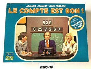 Le Compte Est Bon - Jeu De Société - Robert Laffont - Vintage - Rare