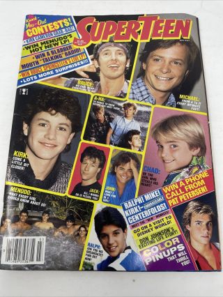 Rare Teen Mag July 86 Michael J Fox,  A - Ha,  Ralph Macchio,  John Stamos L@@k