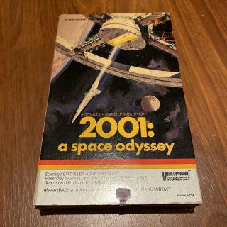 2001: A Space Odyssey - Vhs - Big Box - Gatefold - Rare 1980 Release