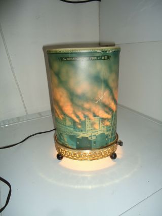 very rare Econolite motion lamp Historical Fires 1959 2