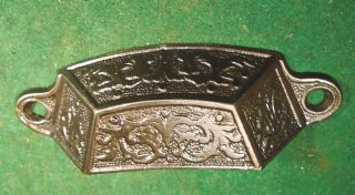 Eastlake Bin / Drawer Pull - Cast Iron - Circa 1875 - Cleaned (9699)