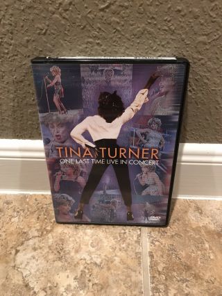 Tina Turner - One Last Time: Live In Concert (dvd,  2001) - Rare - Vhtf