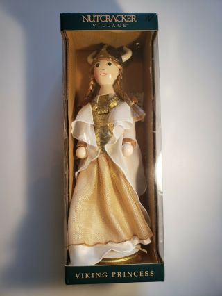 The Nutcracker Village Handcrafted Viking Princess 1999 - Hard To Find Rare