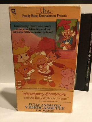 Strawberry Shortcake VHS Baby Without A Name SSC G1 FHE RARE OOP 2