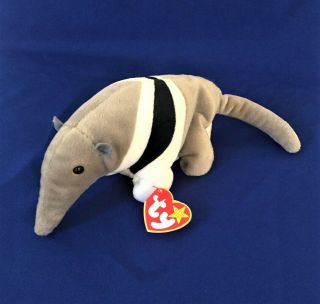 Rare 1997 Ty Beanie Baby " Ants " The Anteater,  Retired