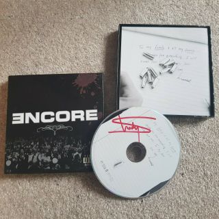 Rare Hand Signed Eminem Slim Shady Autographed " Encore " Cd Album - P&p