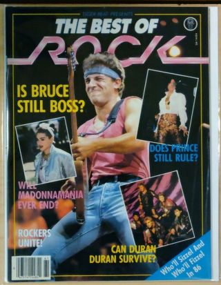 Rare Tiger Beat Presents The Best Of Rock Bruce Springsteen,  Prince,  Madonna