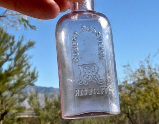 1874 Red Bluff California (tehama Co) Rare " Robert Roseveare " Drug Store Bottle
