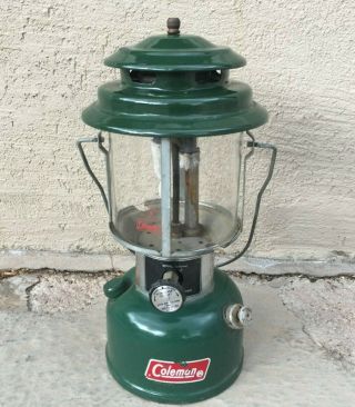 Vintage Coleman 220j Double Mantle Camping Lantern May 1977