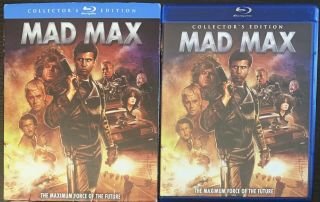 Mad Max (blu - Ray Disc,  2015,  Collectors Edition) With Slipcover Rare Oop