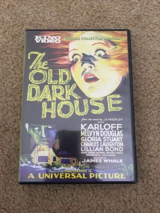 The Old Dark House (dvd,  1932) Boris Karloff James Whale Kino Video Rare