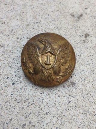 Antique Civil War Union Army Infantry Brass Eagle Button Marked Superior Quality