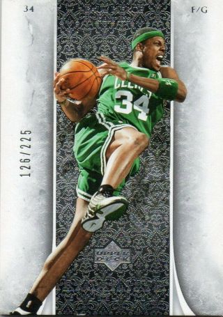 Upper Deck 2005 - 06 Exquisite Paul Pierce Boston Celtics Rare Base Card 126/225