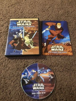 Star Wars Clone Wars: Volume One 1 (dvd,  2005) Animated Rare Oop