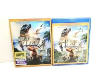 Walking With Dinosaurs 3d Movie (3d,  Blu - Ray,  Dvd,  2014) W/ Oop Rare Slipcover