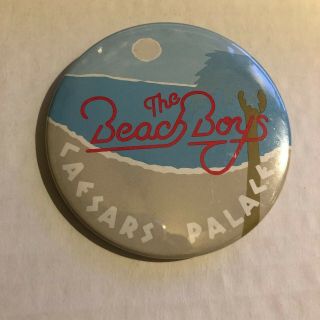 Rare Vintage 80s Vtg Beach Boys Band Concert Caesars Palace 3 " Pinback Button