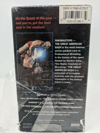 1985 Pro Wrestling Illustrated Ringmasters The Great American Bash VHS Rare 3