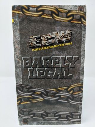 Ecw - Barely Legal (vhs,  Uncensored) Extreme Championship Wrestling Rare