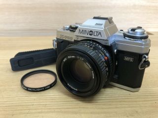 Rare Silver : Exc,  5 Minolta X - 700 35mm Slr Camera W/ Md 50mm F/1.  7 From Jp