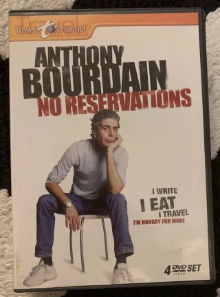 Anthony Bourdain No Reservations - 4 Disc Dvd Set Oop Rare