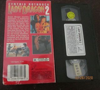 Rare Lady Dragon 2 Cynthia Rothrock VHS Kung Fu Martial Arts Kickboxer 2