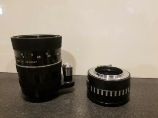 Rare Vintage Isco - Göttingen Berolina Westromat 135mm F:3.  5 Lens With Nex Adapter